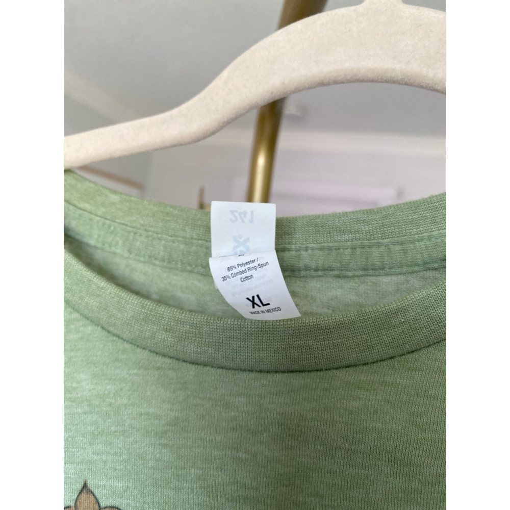 Mama Graphic Print Tee Leopard Sage Green Soft Boho Retro XL Soft Material Retro - Picture 5 of 6